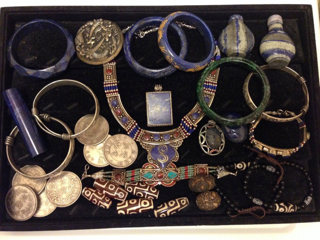 LARGE GROUP OF JADE, LAPIS COLLECTION (1 of 1)