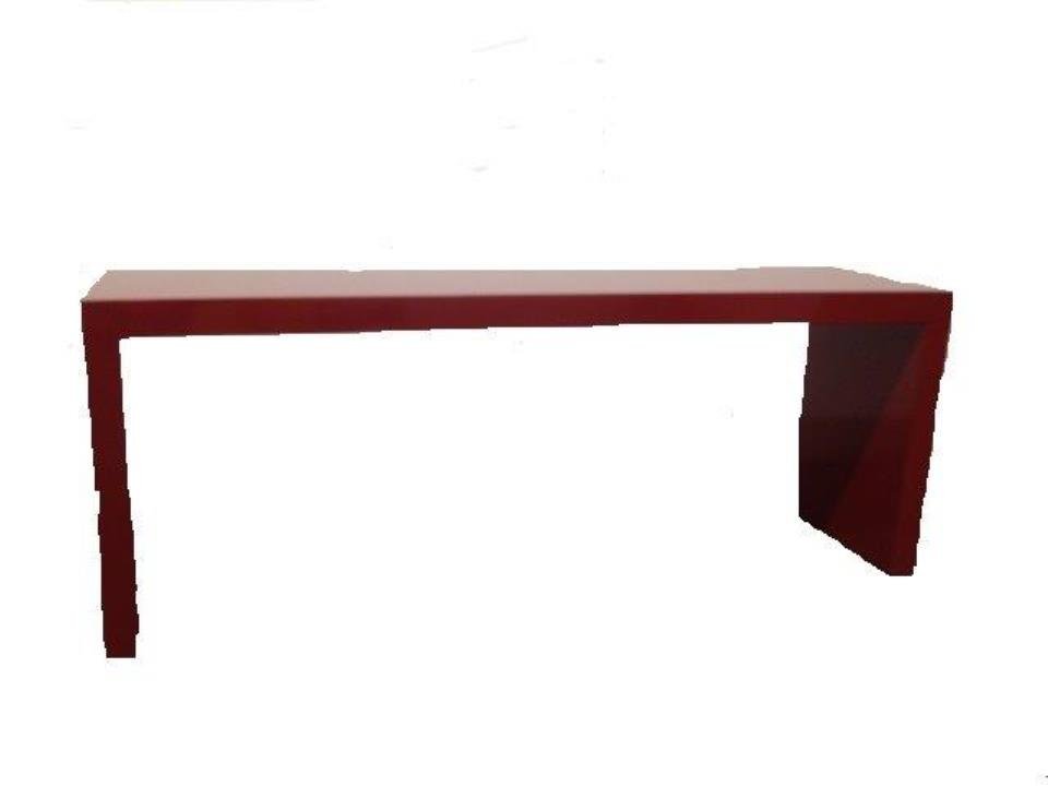 Console Table: Designer: Brian del Toro Eugene Schoen Red Lacquer Console Table 27.25" H x19"dx 72"L Item Number: BDT/LR010