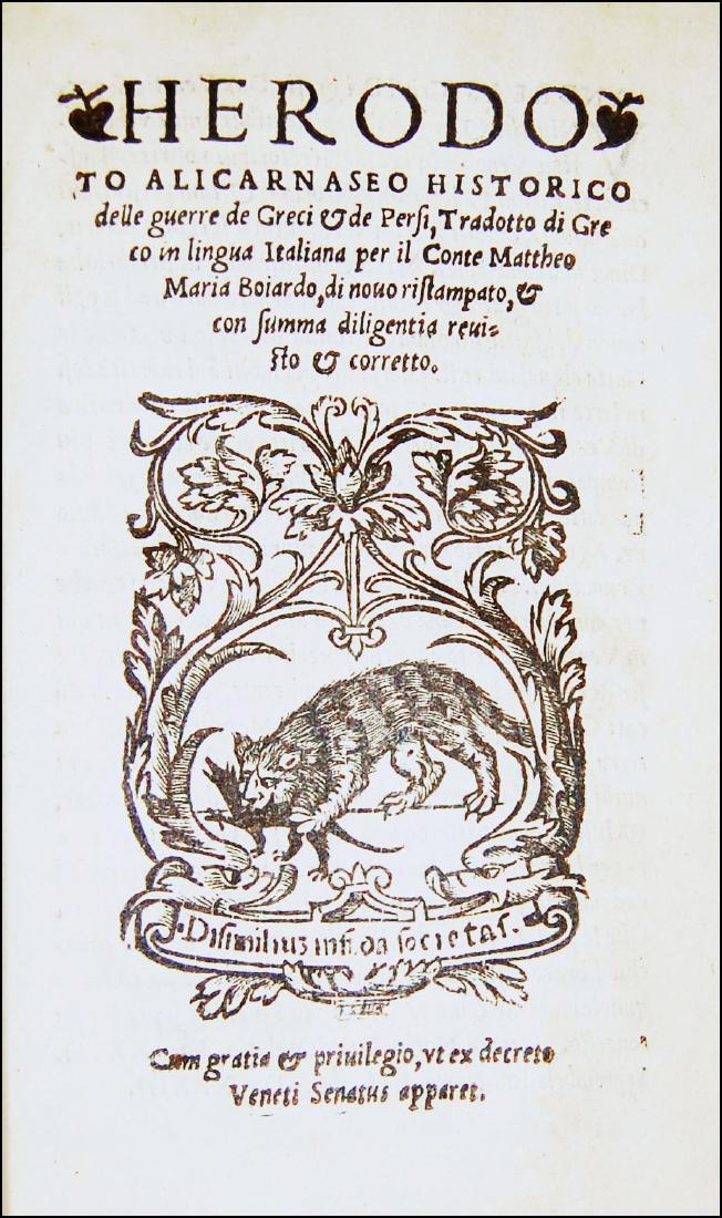 [Wars] Herodotus, Guerre dei Greci e dei Persi, 1539 (1 of 6)
