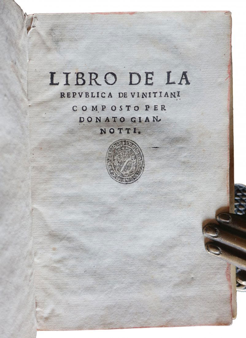 [Venice] Giannotti, Repubblica de Vinitiani, 1542 (1 of 3)