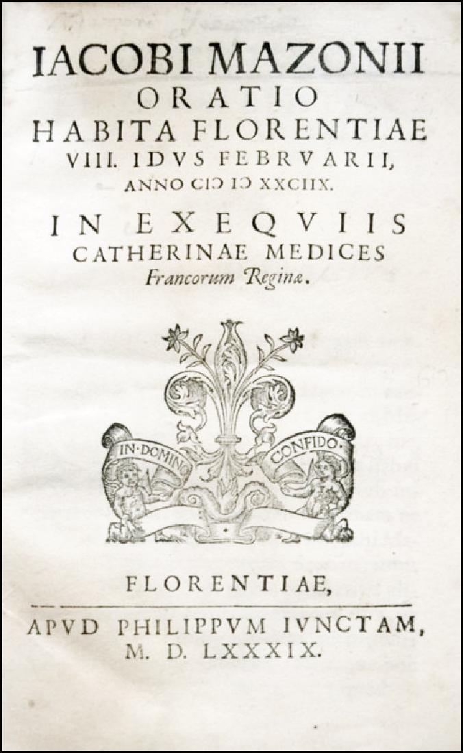 [Catherine of France, Funeral] Mazzoni, 1589 (1 of 2)