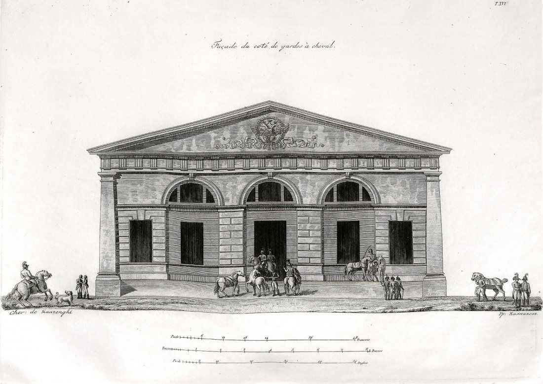 [Architecture] Quarenghi, Fabbriche e disegni, 1821: QUARENGHI, GIACOMO. Fabbriche e disegni di Giacomo Quarenghi architetto di s.m. l'imperatore di Russia ... illustrate dal cav. Giulio suo figlio. Milano : presso Paolo Antonio Tosi, 1821 (Co' tipi di