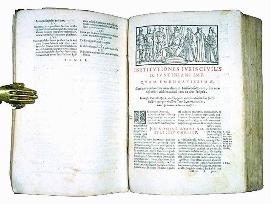 [Western Law] Justinianus, Institutiones, 1581 (1 of 3)