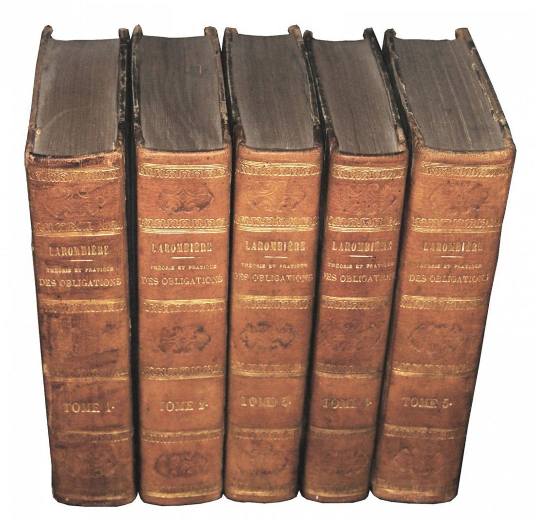 [Napoleon Code, Bonds] Larombiere,Obligations 1857, 5 v (1 of 8)