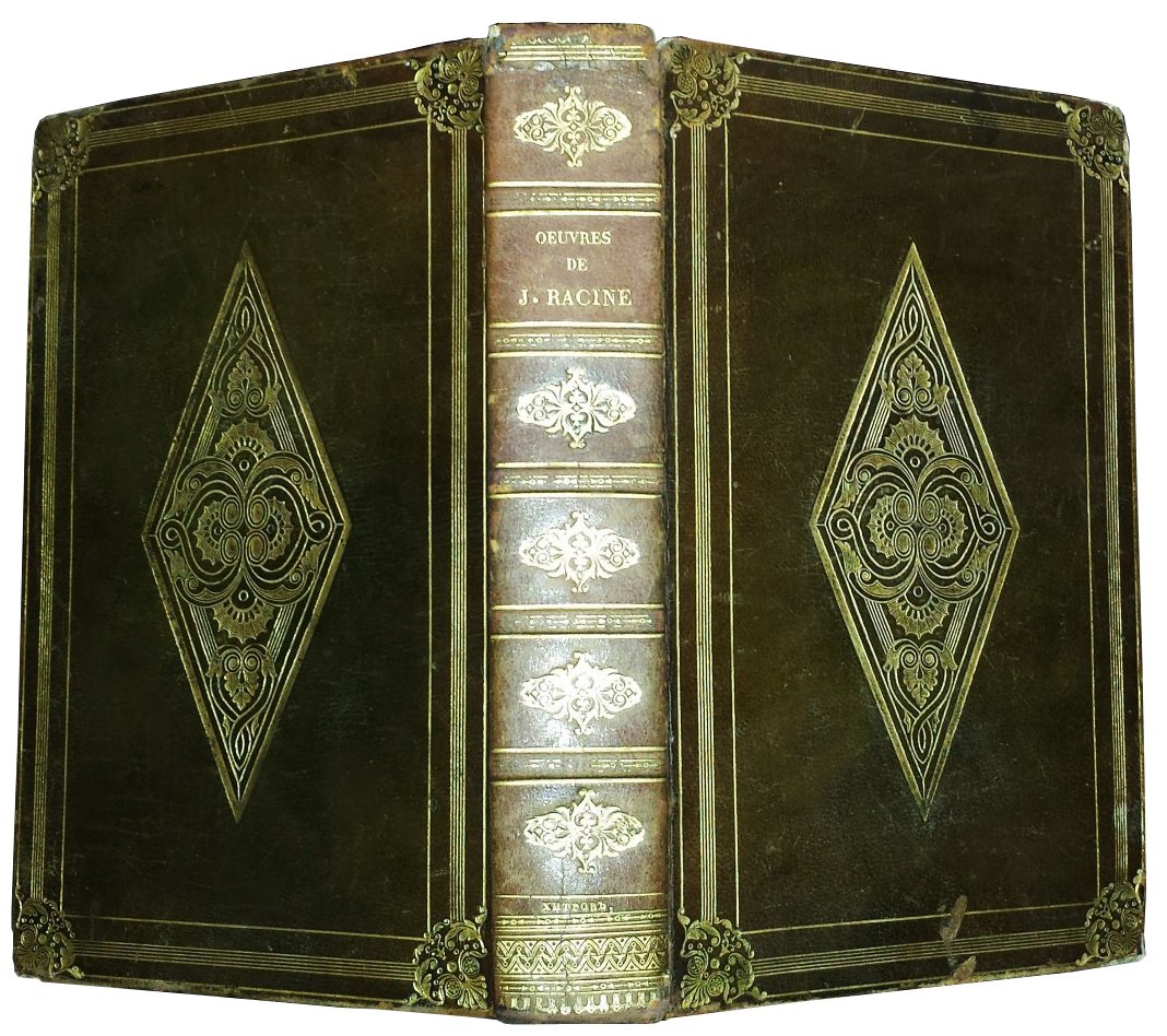 [Russian binding] Racine, Oeuvres, 1826: A PRECIOUS RUSSIAN ROMANTIC BINDING SIGNED BY KHYTROV RACINE, JEAN. Oeuvres complètes de J. Racine. Paris, Librairie de Fortic, 1826. 4to (213x139 mm), contemporary full morocco binding signed KHYTRO