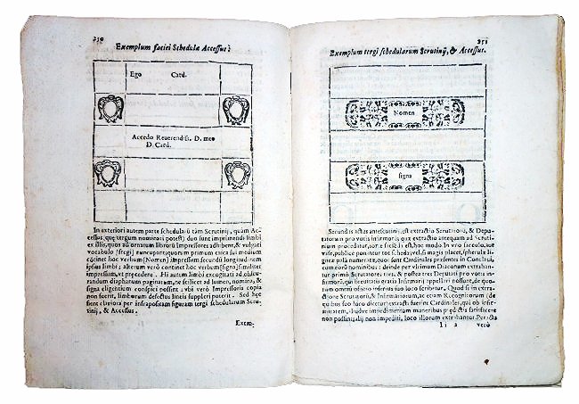 [Canon Law] Gregory XV, about 1628, 2 COPIES IN USA: VERY SCARCE COLLECTION OF GREGORY XV'S PAPAL BULLS AND DECREES INCLUDING THE BULL DEALING WITH THE ELECTION OF THE POPE [Papal Bulls] Gregory XV. Bullae et Decreta Recentiora. (Romae: ex typographia r