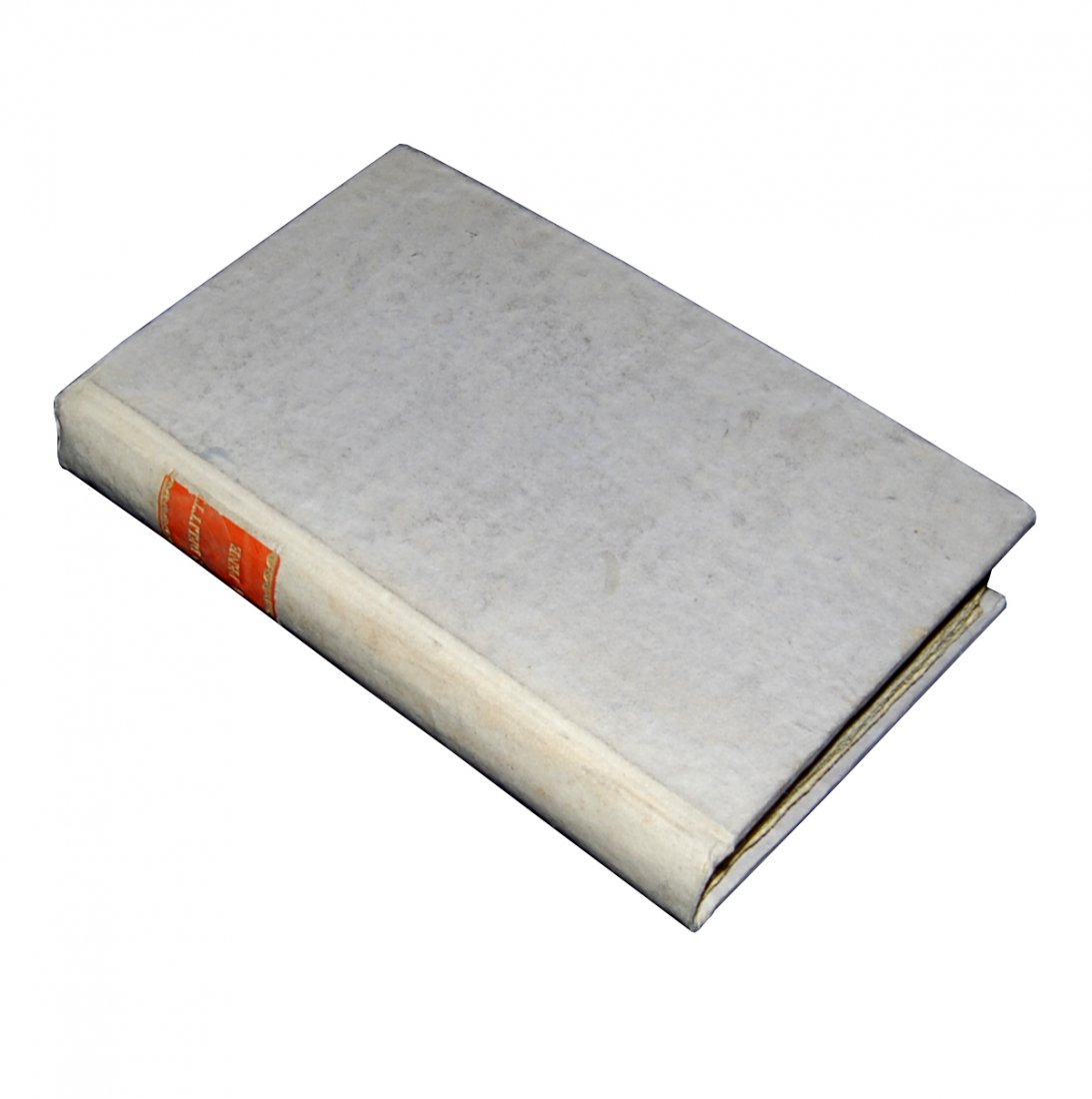 [Crimes, Punishments] Beccaria, 1794: A MASTERPIECE OF ITALIAN ENLIGHTENMENT Beccaria, Cesare. Dei delitti e delle pene. Nuova edizione corretta e accresciuta. Londra, 1794. 12mo (124x76 mm), contemporary paperboard binding, with gilt tit