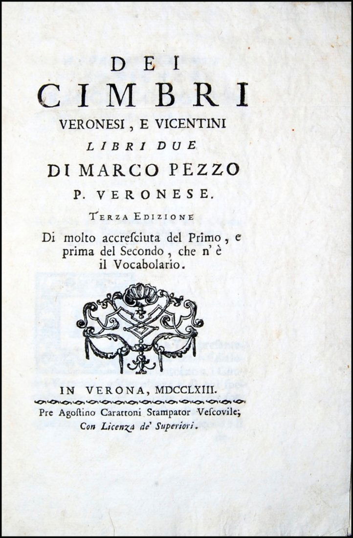 [Verona, Cimbrians] Pezzo, 1763 (1 of 7)