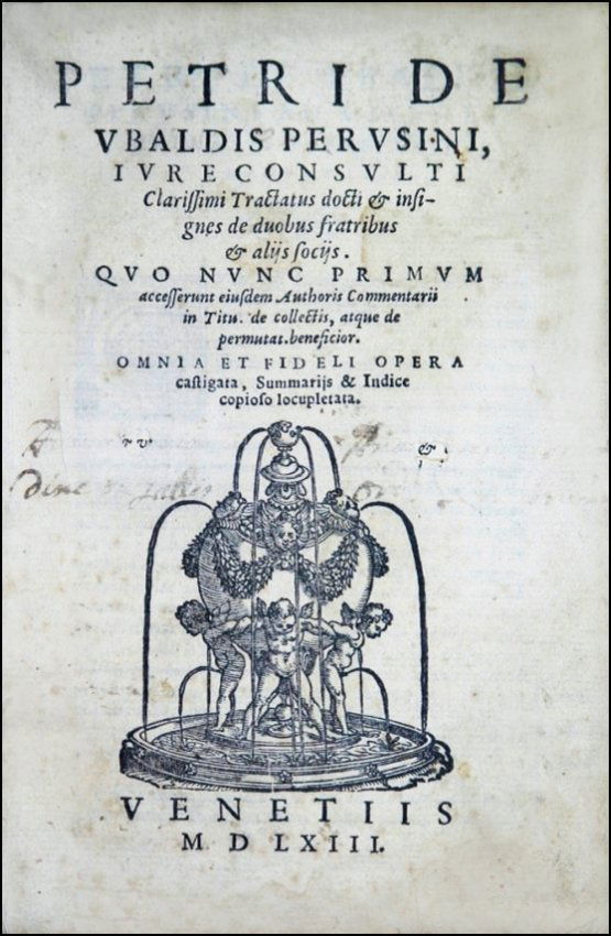 [Commercial Law, Companies] Degli Ubaldi Pietro, 1563 (1 of 3)