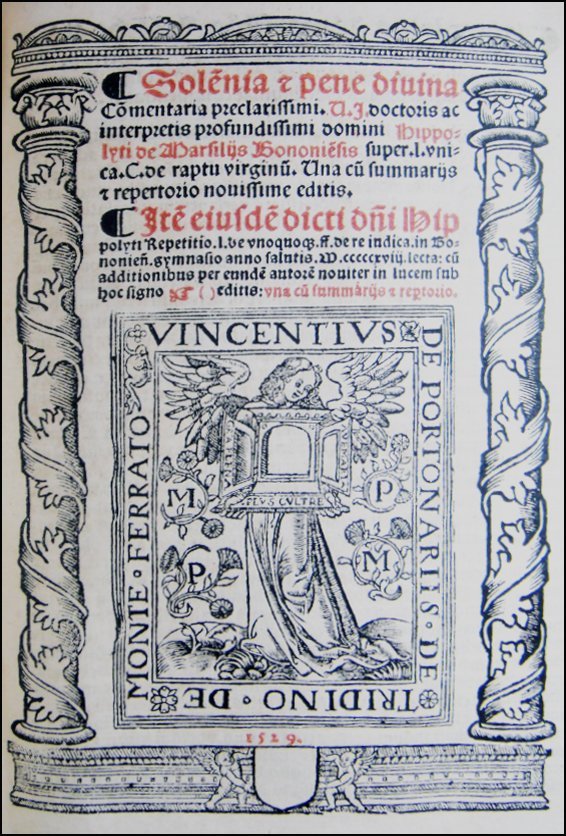 [Criminal Law] De Marsigli, 1529 2 vols (1 of 8)