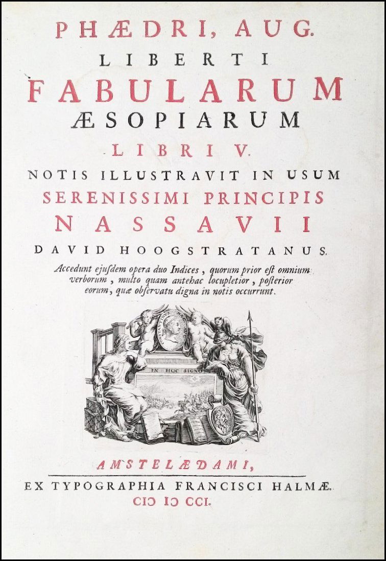 [Fables] Phaedrus, Fabulae, 1701 (1 of 8)