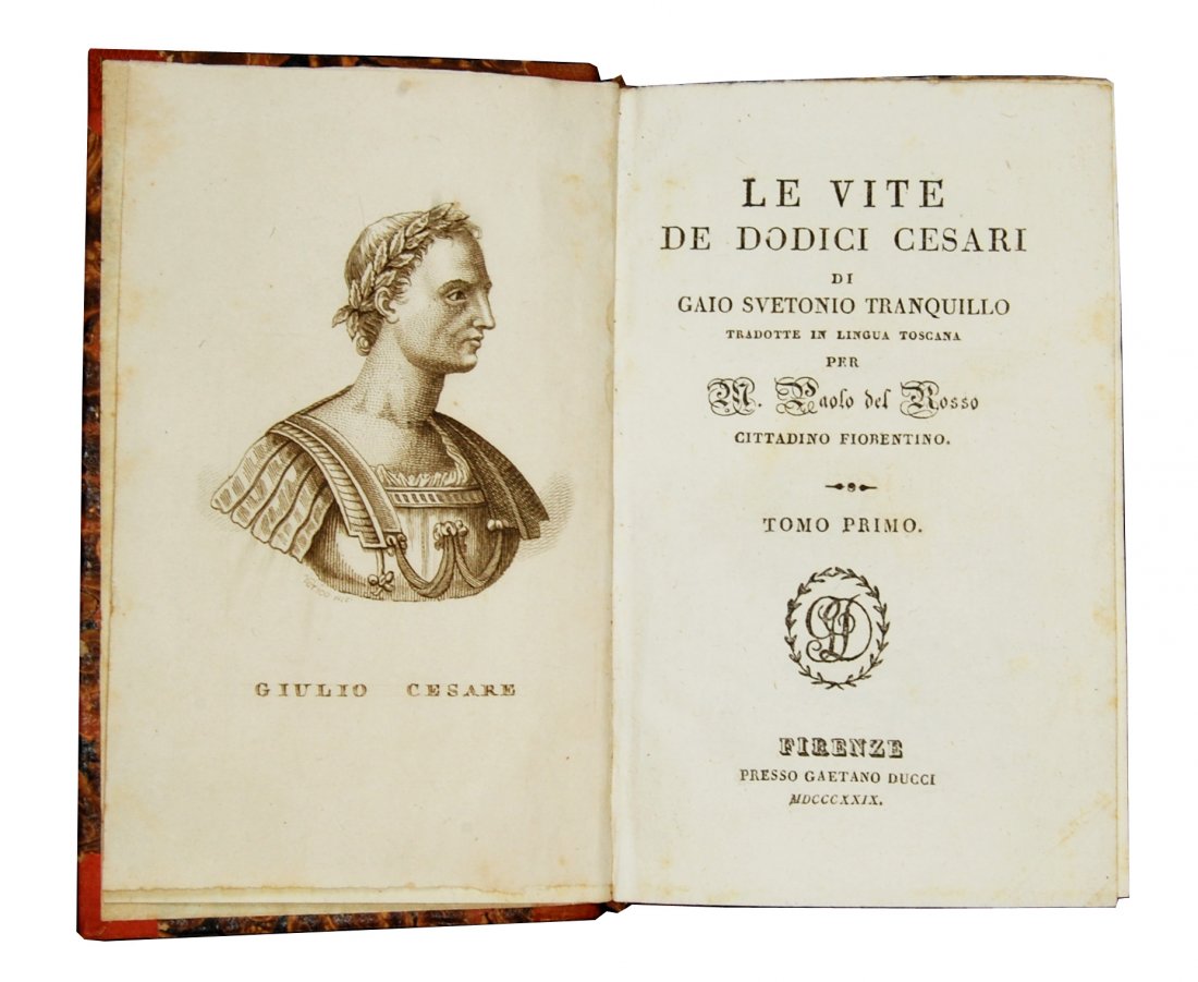 [Roman History, Emperors] Svetonius, 1829, 3 vols (1 of 8)