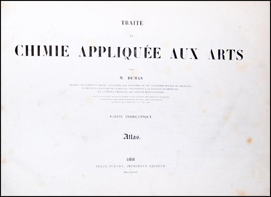 [Chemistry] Dumas, 1847-1848, 2 vol. (1 of 6)