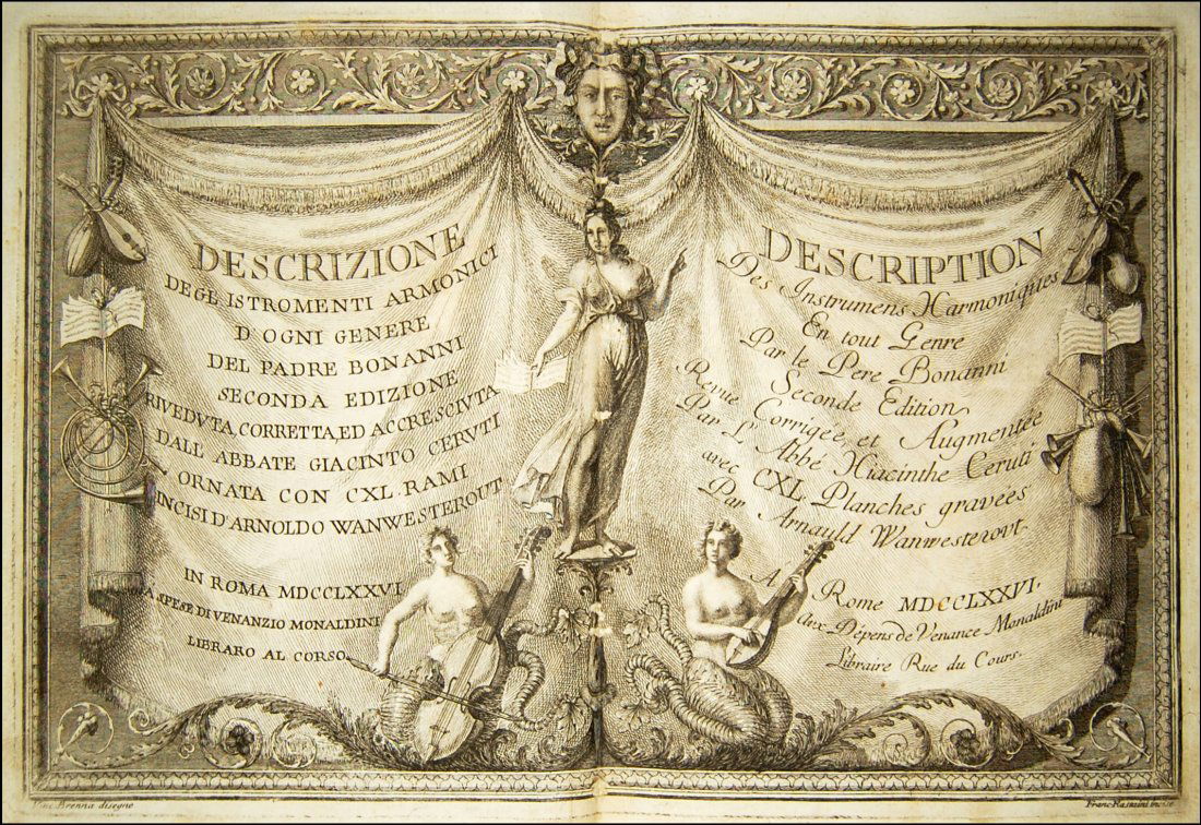 [Musical Instruments] Bonanni, Istromenti armonici 1776 (1 of 10)