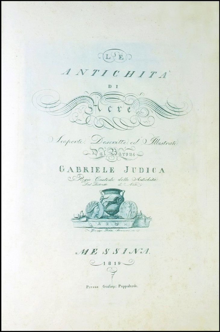 [Sicily, Acre] Judica, Le antichità di Acre, 1819 (1 of 8)