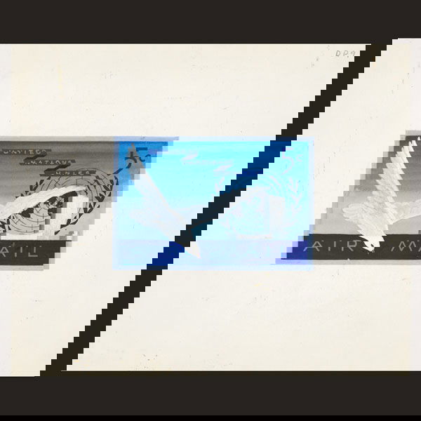 UN Artist's Drawing by Jack Weiss: UN Artist's Drawing for Proposed 5c Design; by Jack Weiss [USA]. Acrylic and gouache on card, 306x254mm. Unique.