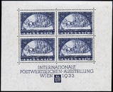 3139: #B111, 1933 WIPA souvenir sheet,