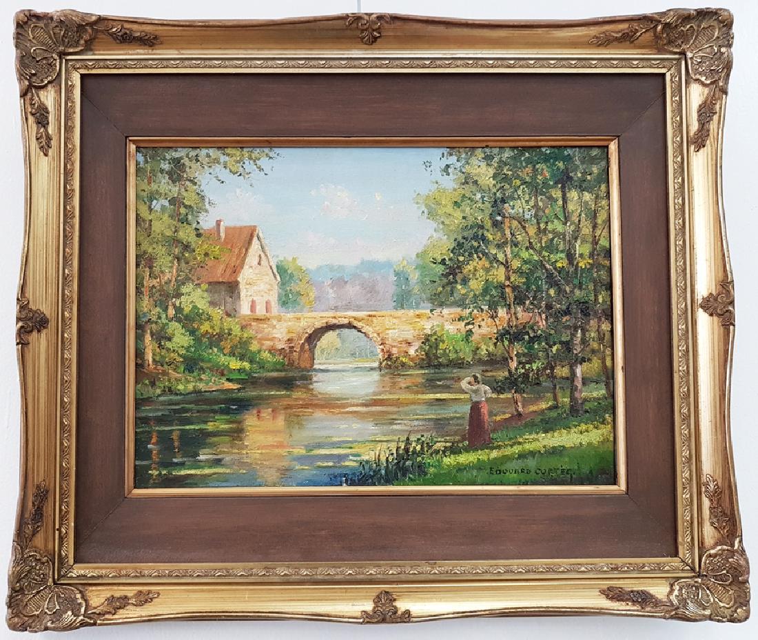 oil on canvas: MANNER OF Edouard Cortes oil on canvas 13" x 18"