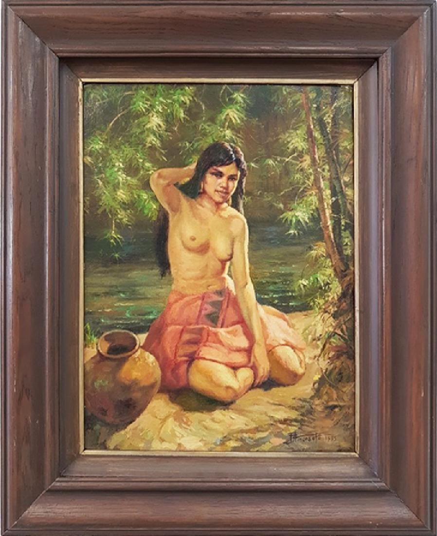 FERNANDO AMORSOLO oil on canvas Board (1 of 7)