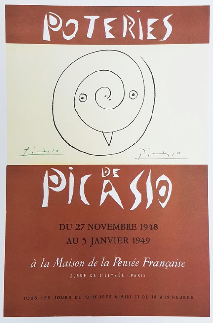 PABLO PICASSO SIGNED COLOR POSTER LITHOGRAPH (1 of 1)