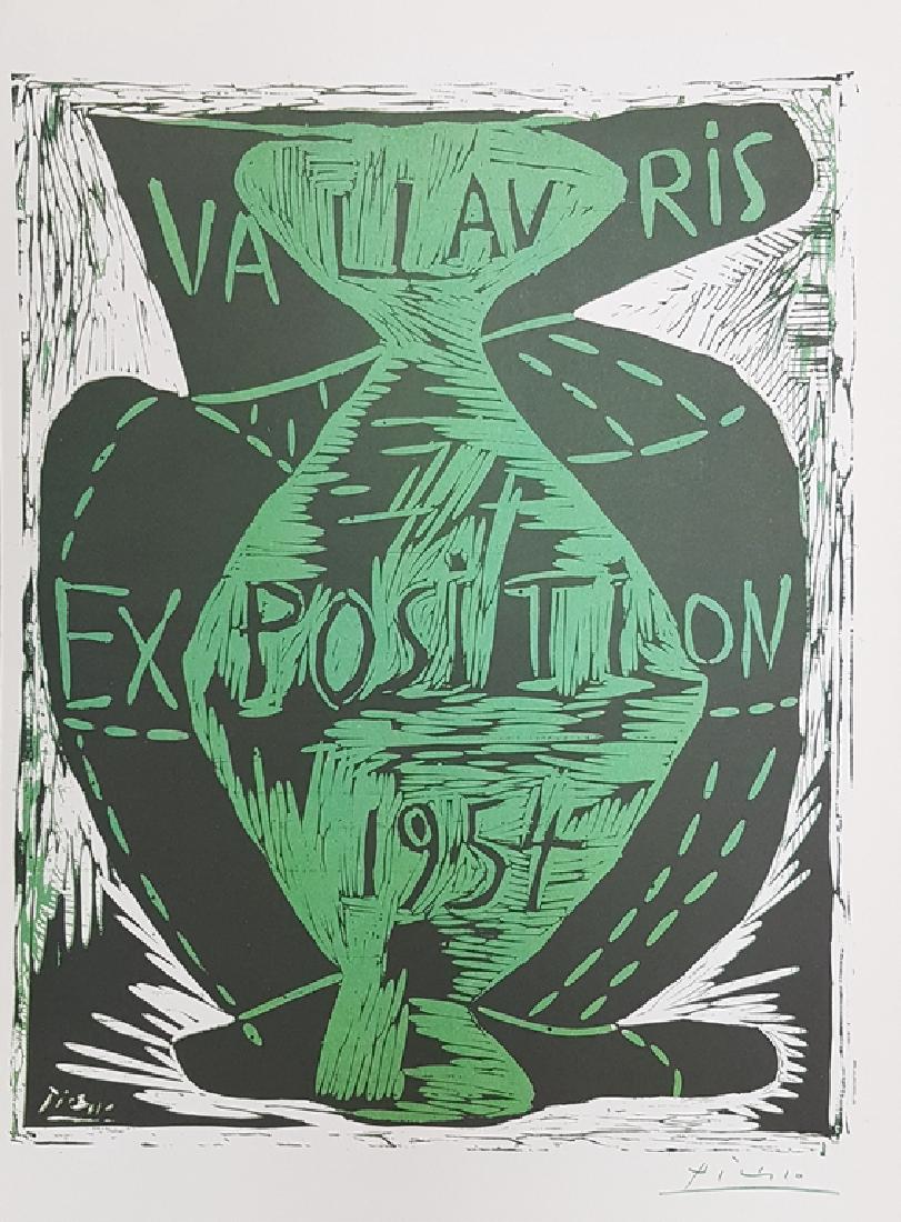 PABLO PICASSO SIGNED COLOR POSTER LITHOGRAPH (1 of 1)