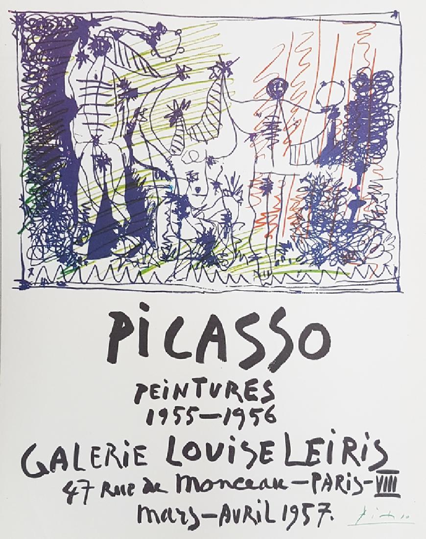 PABLO PICASSO SIGNED COLOR POSTER LITHOGRAPH (1 of 1)