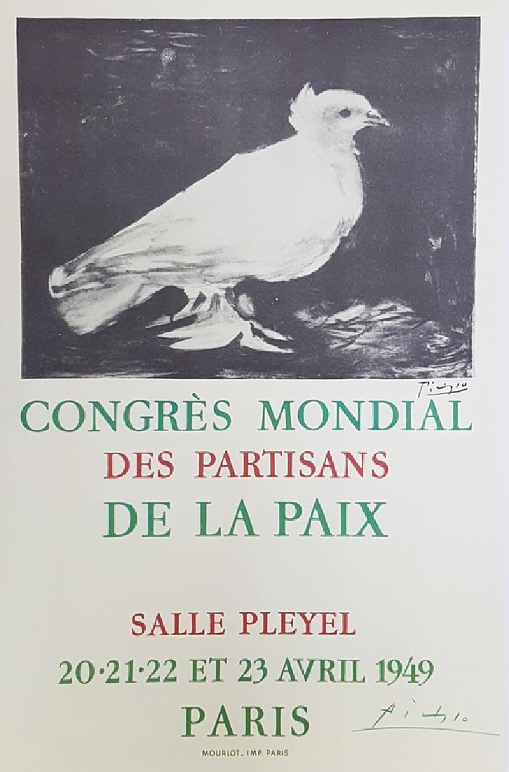 PABLO PICASSO SIGNED COLOR POSTER LITHOGRAPH (1 of 1)