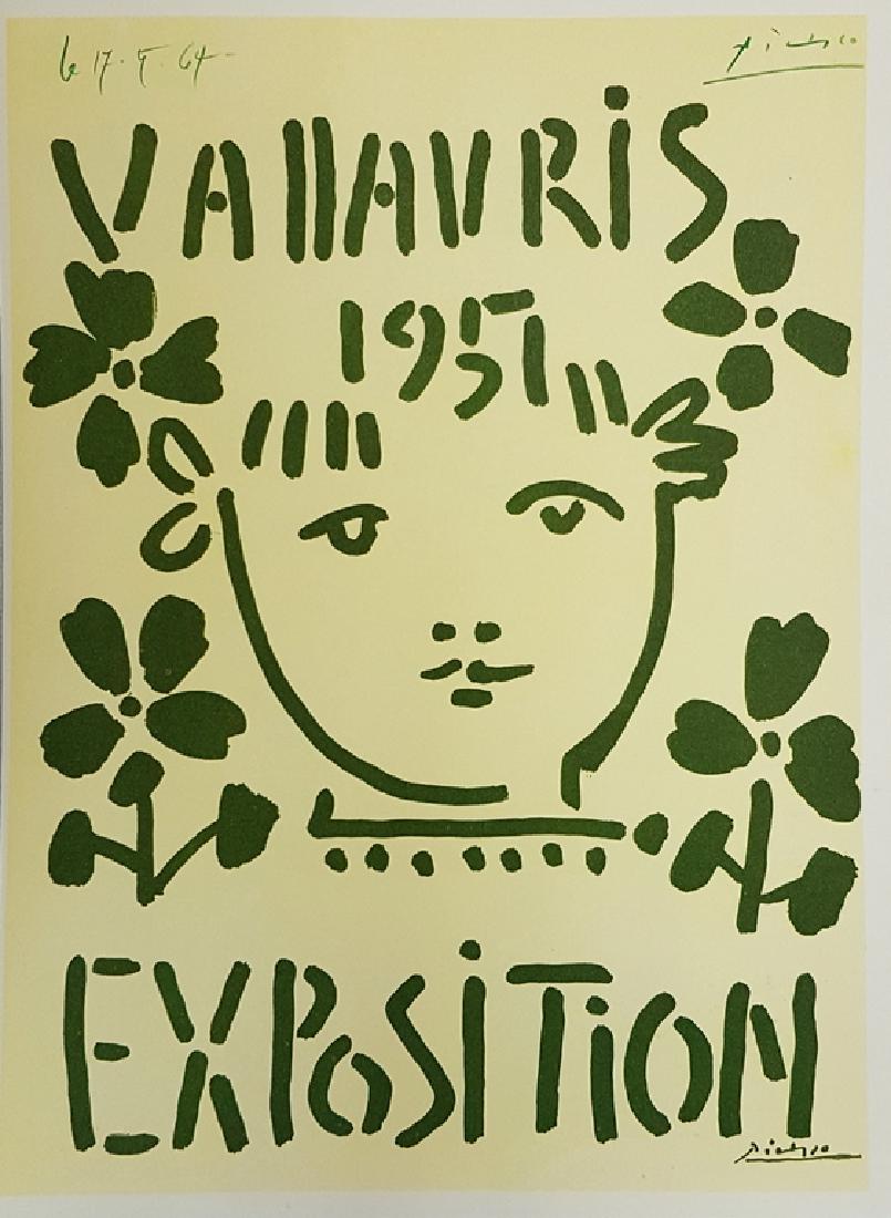 PABLO PICASSO SIGNED COLOR POSTER LITHOGRAPH (1 of 1)