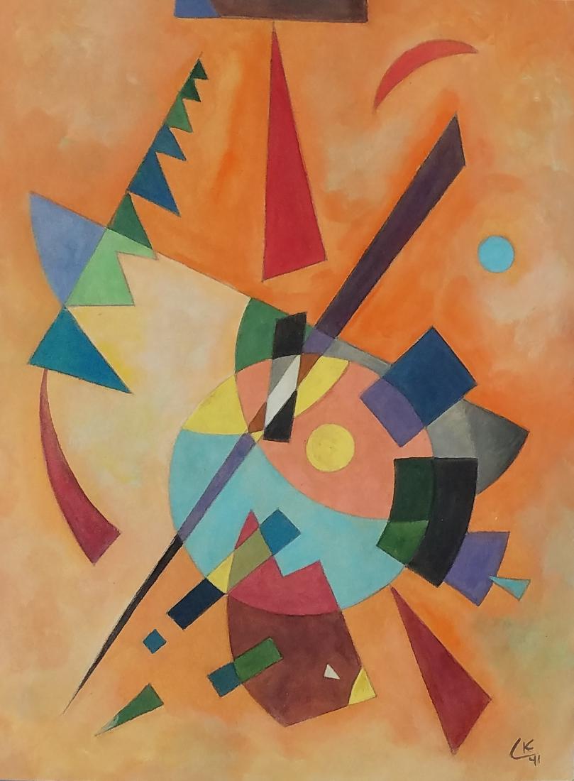 MIXED MEDIA ON PAPER Vassily Kandinsky (1 of 1)