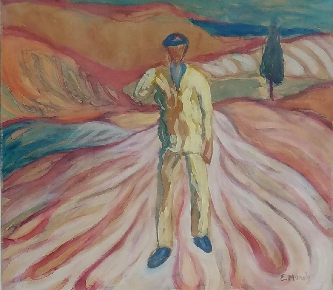 MUNCH GOUACHE ON PAPER (1 of 2)