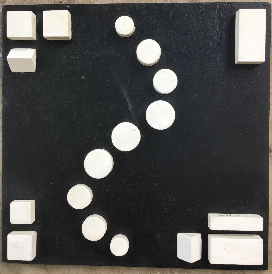 LOLO SOLDEVILLA CUBA: MIX MEDIA ON WOOD 12 X 12 INCHES