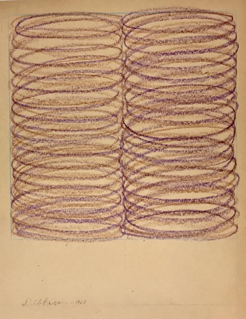 DAN CHRISTENSEN: PENCIL ON PAPER 10" X 8" DATE 1968