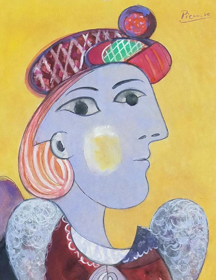 MIXED MEDIA ON PAPER SIGNED PICASSO (1 of 1)