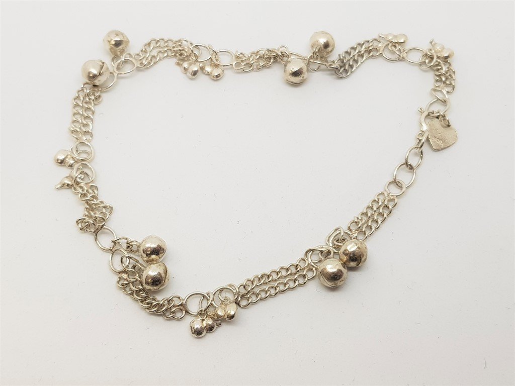STERLING SILVER ANKLET BRACELET (1 of 1)