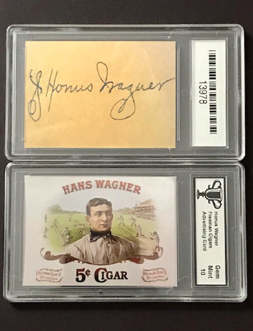 Gem 10 HONUS WAGNER Advertising Baseball Card: “Freeman Cigars” – Great Card