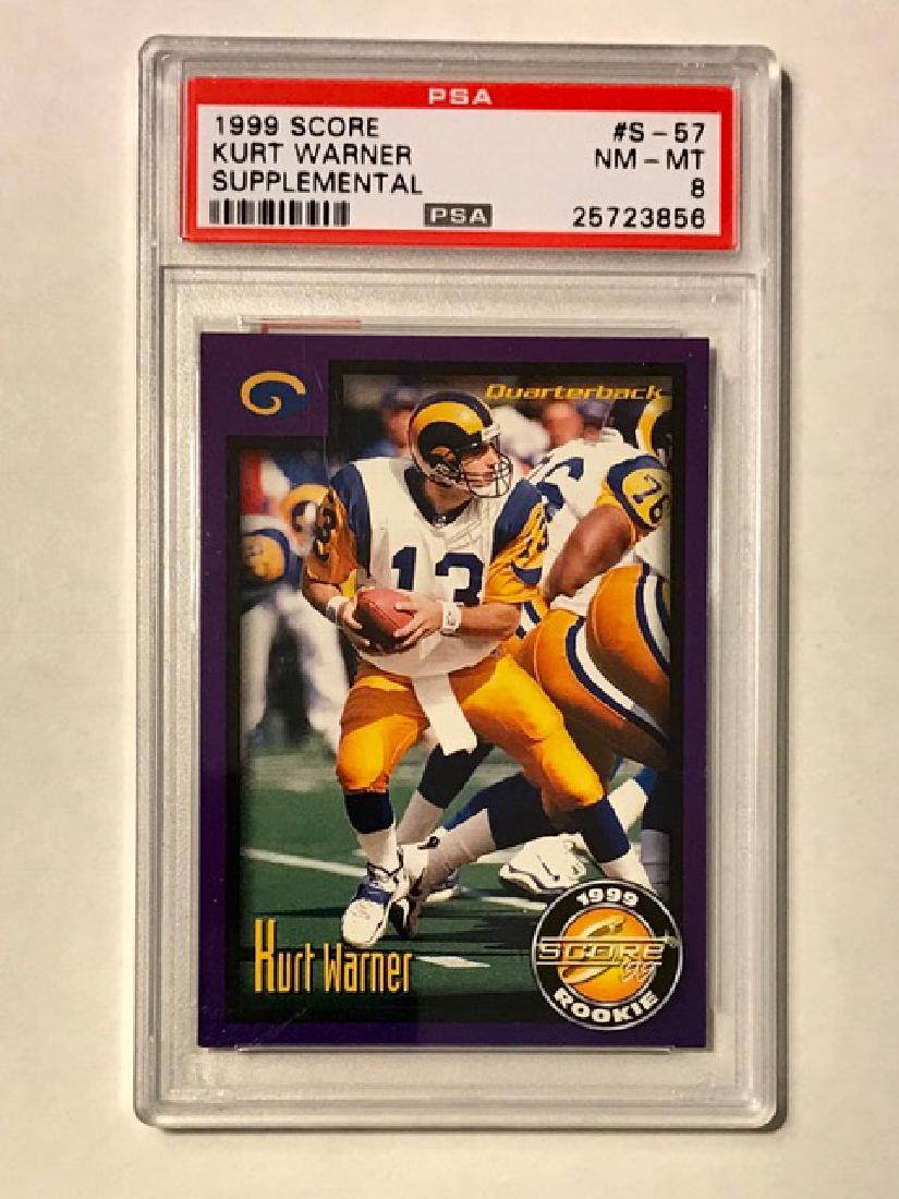 PSA Mint KURT WARNER Rookie Football Card: PSA Mint KURT WARNER Rookie Football Card