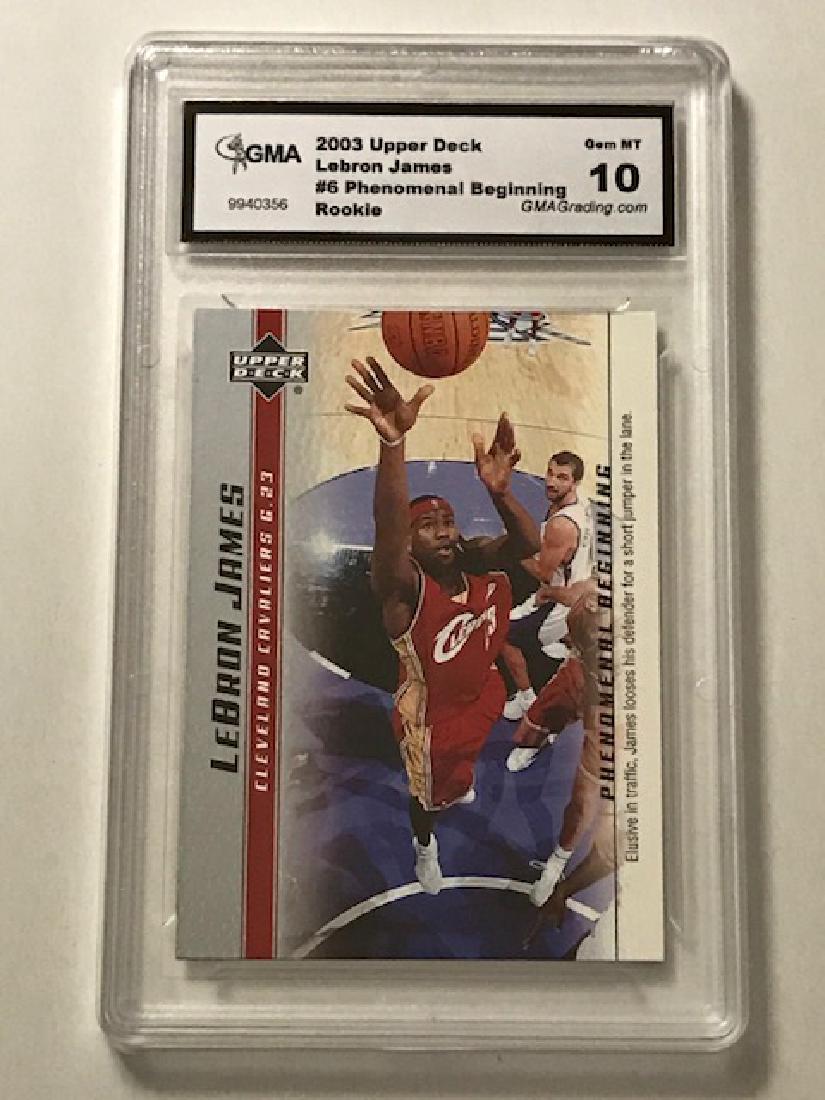 Gem 10 LEBRON JAMES Rookie Basketball Card: Gem 10 LEBRON JAMES Rookie Basketball Card