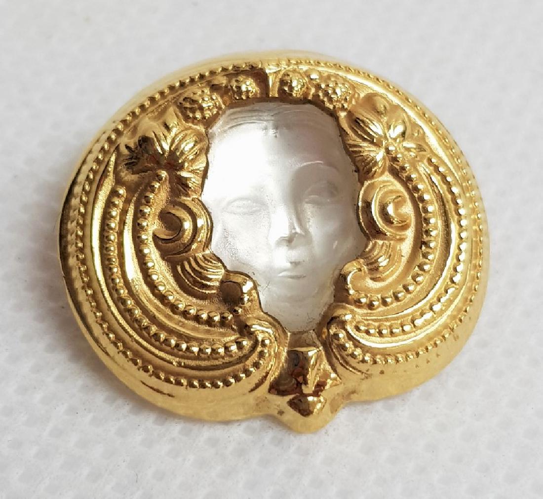 VINTAGE R LALIQUE GLASS PENDANT (1 of 2)