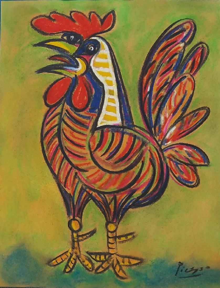 MIXED MEDIA ON PAPER SIGNED PICASSO (1 of 1)