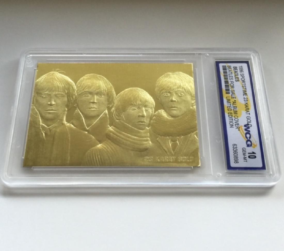 Gem 10 Rare 23k Gold BEATLES *Album Cover* Card: Hard to Find – Limited Edition – Multiple Photos Posted