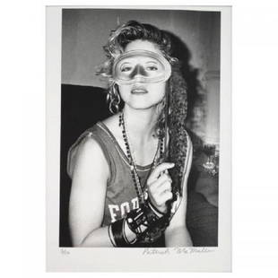 Madonna Photograph By Patrick Mcmullan At The Limelight: A rare and valuable photographic print of Madonna taken by photographer Patrick McMullan at the Limelight in New York on September 12, 1984 for the Dallas Bosendahl Public Relations party for the rele