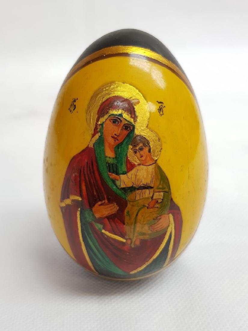 Vintage Russian Religious Icon egg (1 of 2)