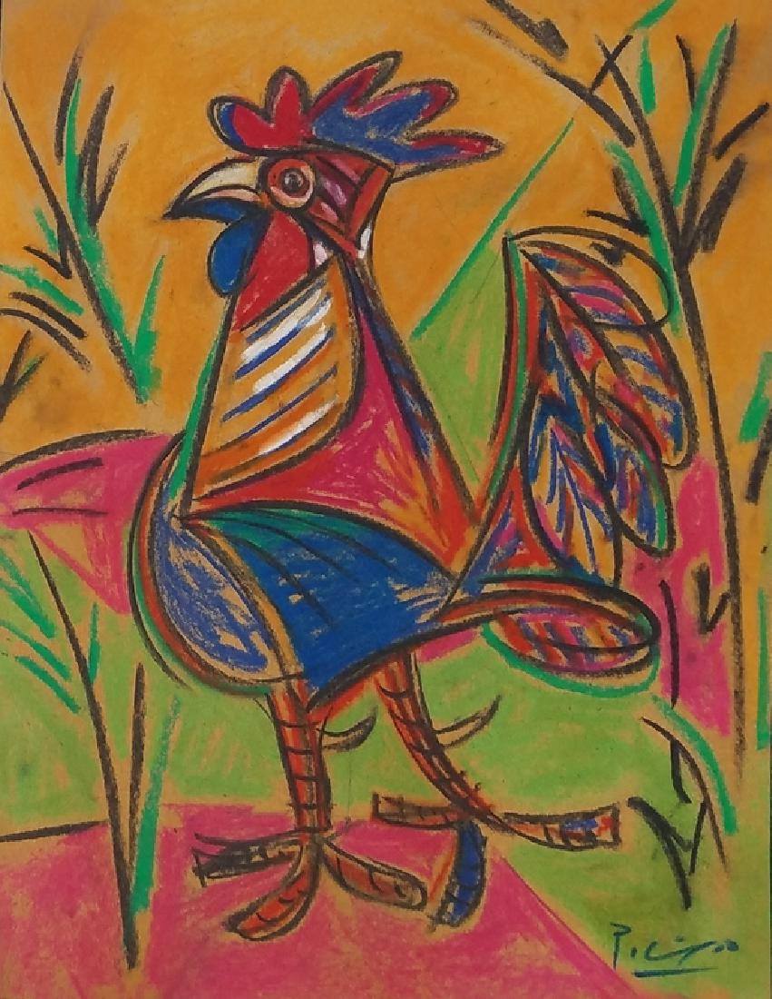 MIXED MEDIA ONB PAPER Signed Picasso (1 of 1)