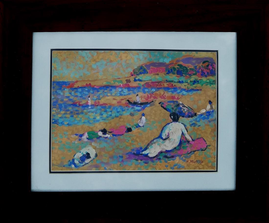 GOUACHE ON PAPER SIGNED H MATISSE (1 of 2)