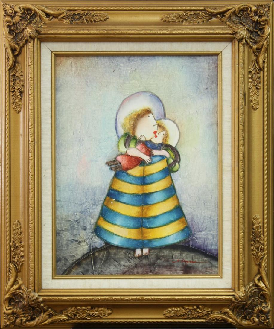 JOYCE ROYBAL ORIGINAL FRAMED PAINTING (1 of 2)