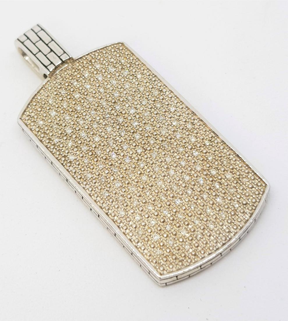 DAVID YURMAN STYLE DIAMOND DOG TAG (1 of 2)