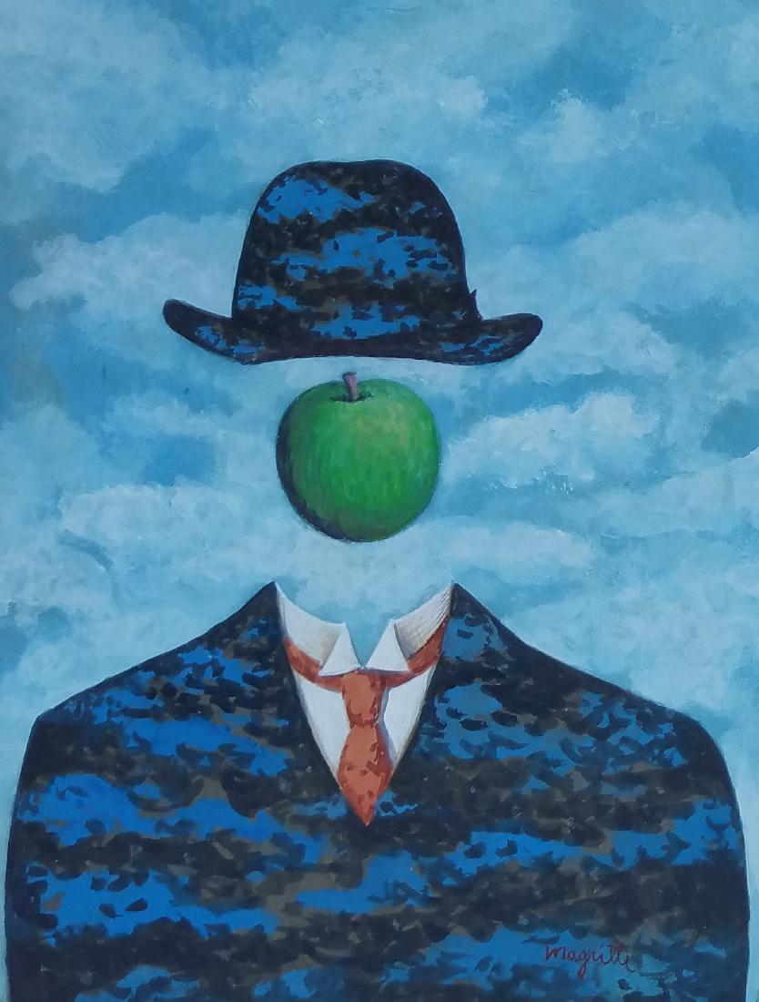 GOUACHE ON PAPER SIGNED MAGRITTE (1 of 1)