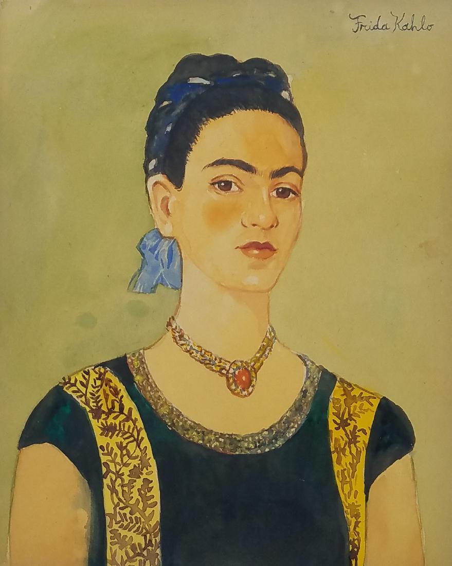 WATERCOLOR ON PAPER SIGNED FRIDA KAHLO (1 of 1)