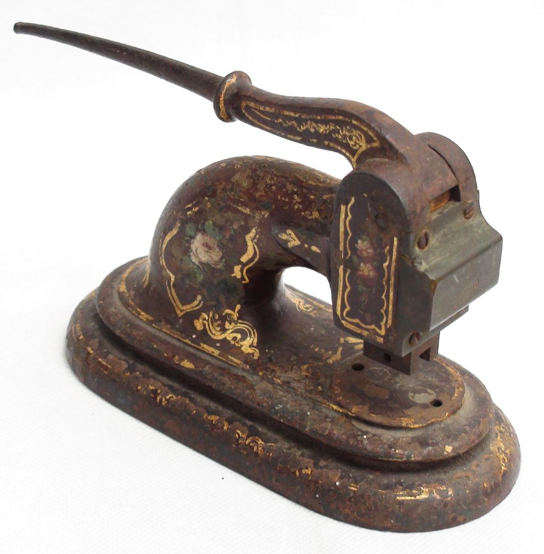ANTIQUE E LECOQ PARIS HAND PAINTED SEAL PRESS (1 of 2)