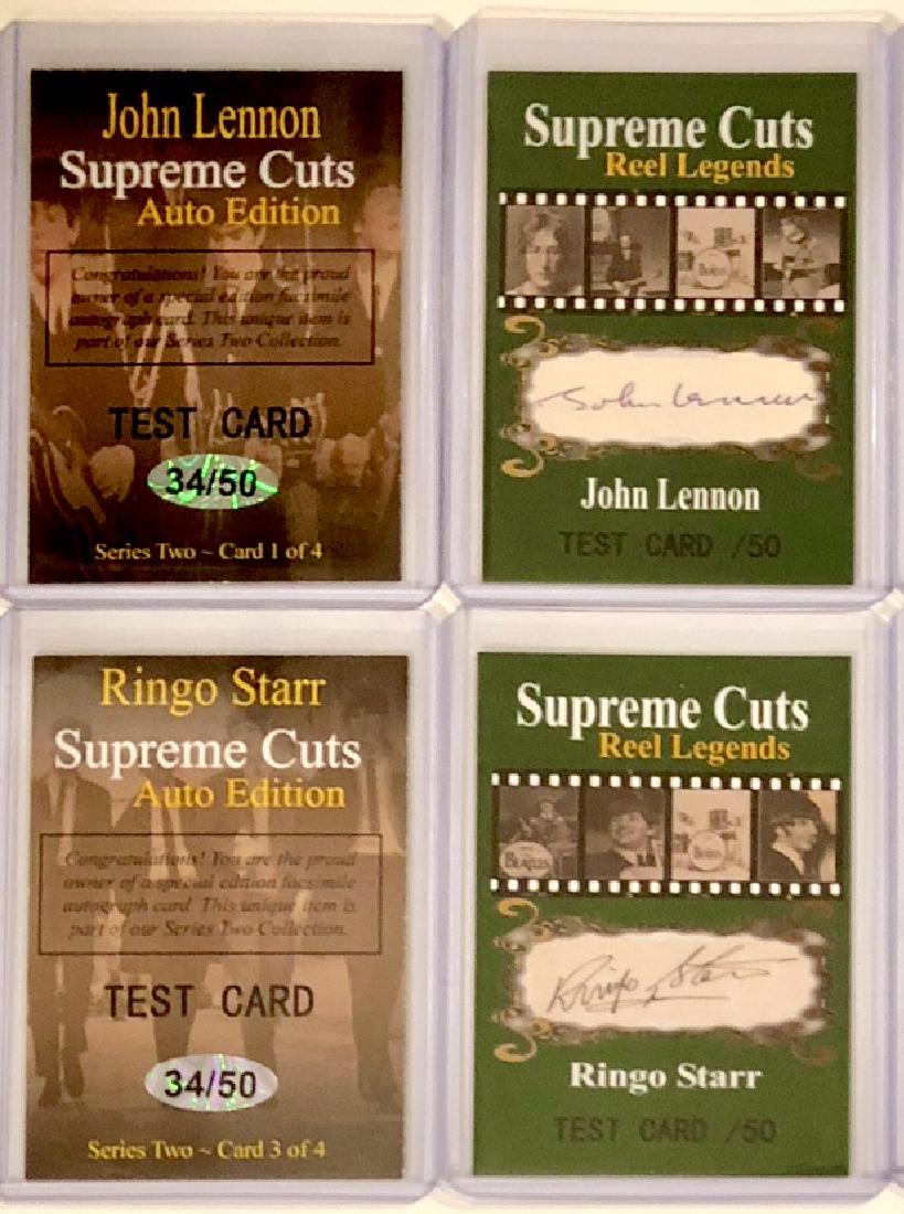 The BEATLES Rare Reel Legends TEST Signed Cards: With Hologram Seal – #34 of ONLY 50 Made Ringo Starr & John Lennon